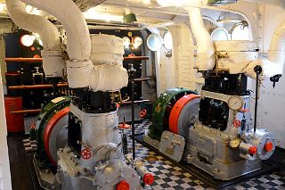 20 Engine ARA Presidente Sarmiento Museum Ship Across From Puerto Madero Buenos Aires